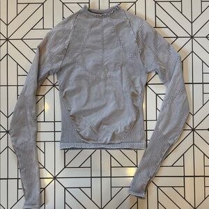 FP Movement by Free People Light Gray Long Sleeve Top